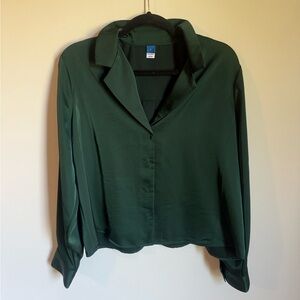 Old Navy Dark Green Button Down Shirt